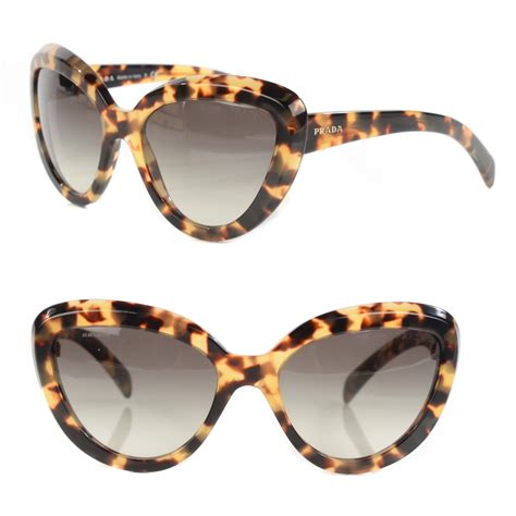 prada white tortoise sunglasses|Prada cat eye tortoiseshell sunglasses.